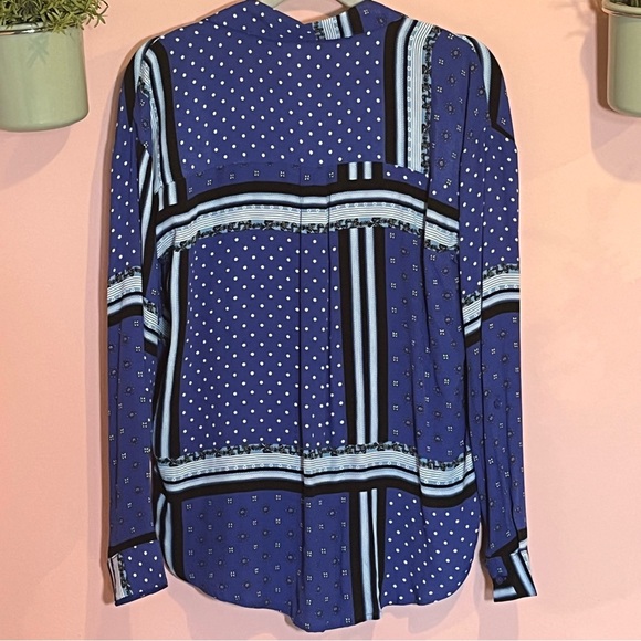 Blue office Blouse by ONLY new with tags, Blue Dress Shirt from UK, Blouse Blue - Picture 7 of 7